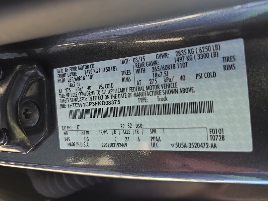 2015 Ford F-150 XL