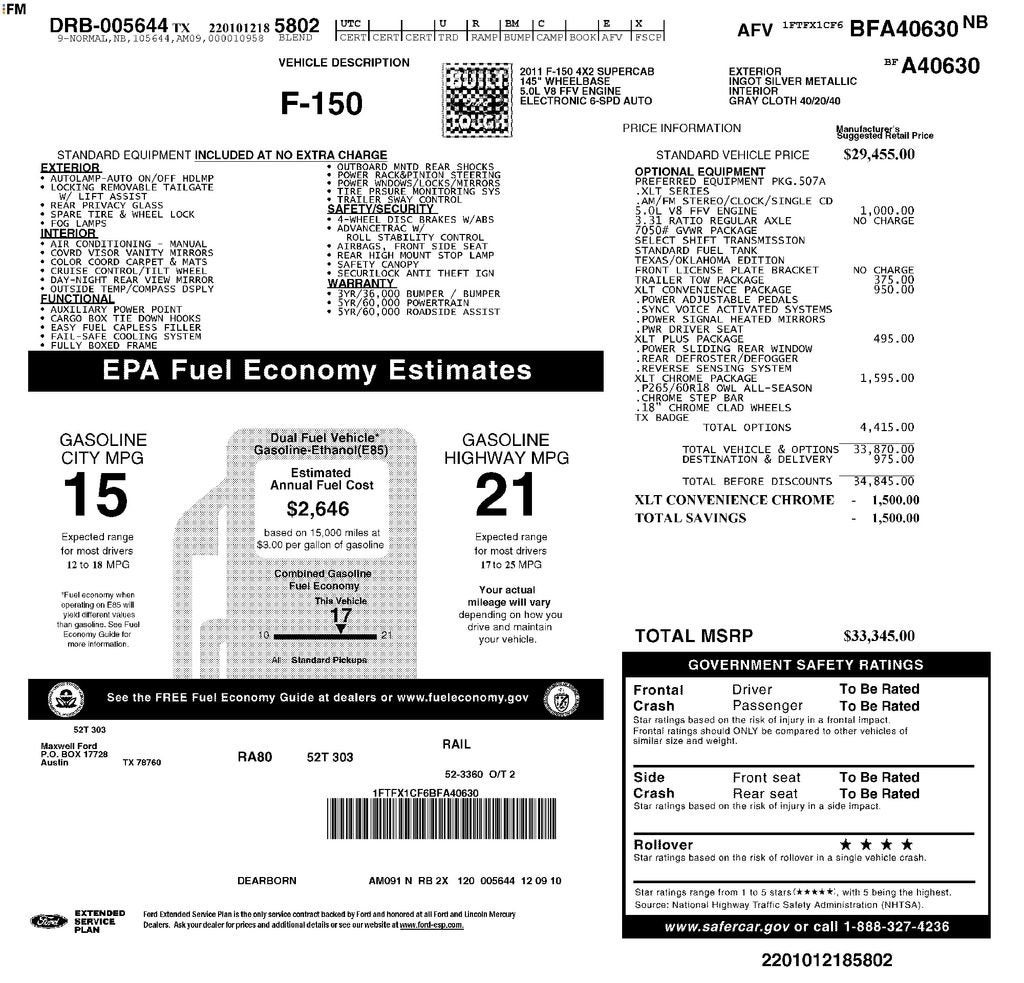 2011 Ford F-150 XL