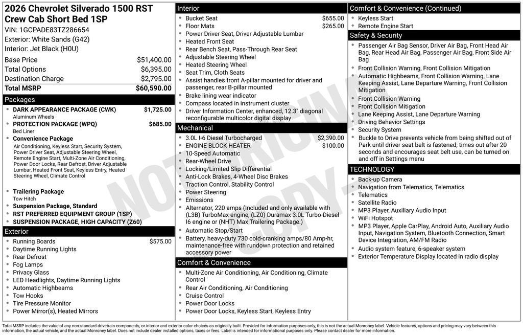 2026 Chevrolet Silverado 1500 RST