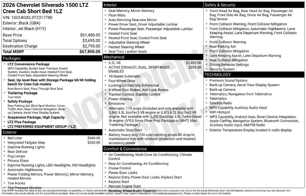 2026 Chevrolet Silverado 1500 LTZ