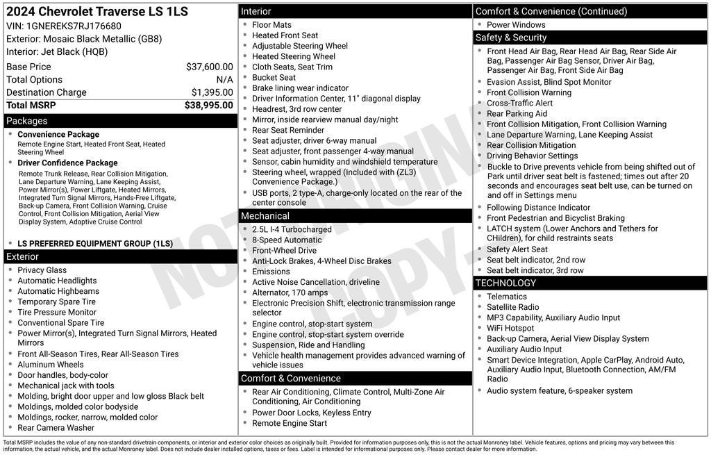 2024 Chevrolet Traverse LS