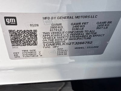 2026 Chevrolet Traverse RS