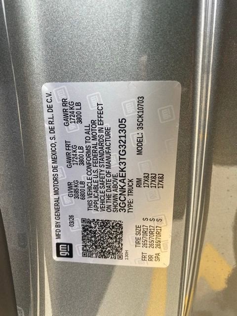 2026 Chevrolet Silverado 1500 WT
