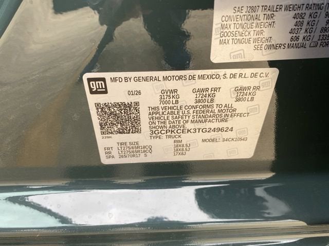 2026 Chevrolet Silverado 1500 Custom Trail Boss