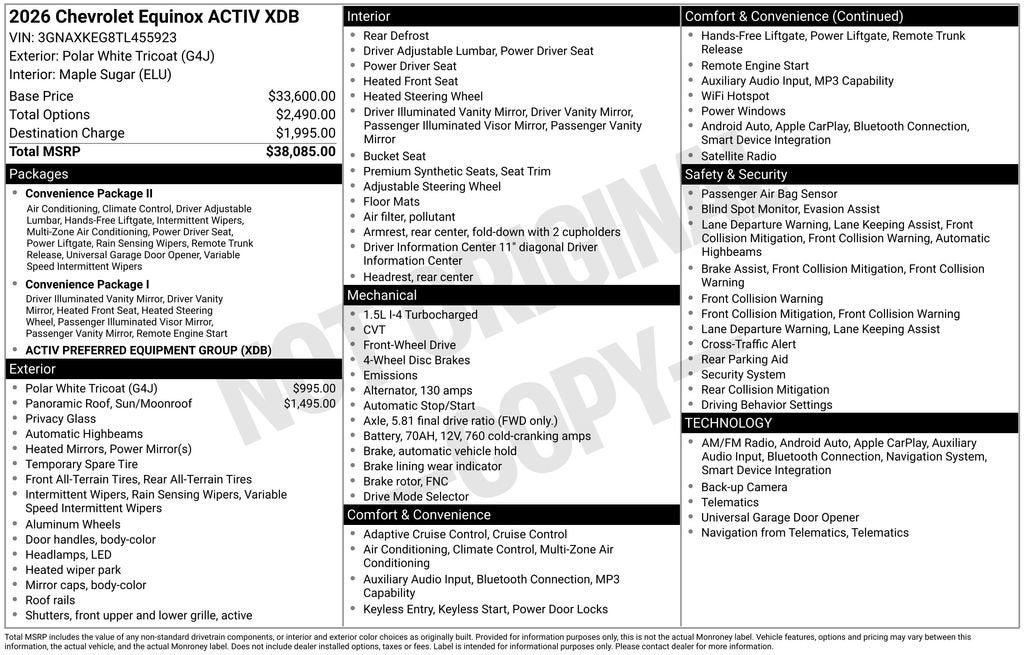 2026 Chevrolet Equinox ACTIV