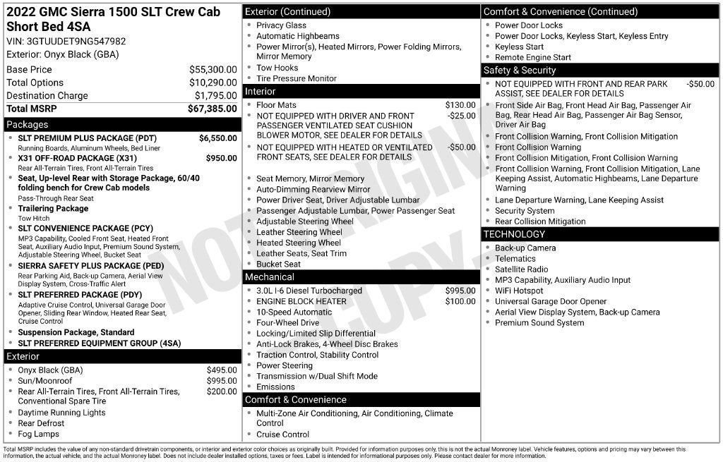 2022 GMC Sierra 1500 SLT