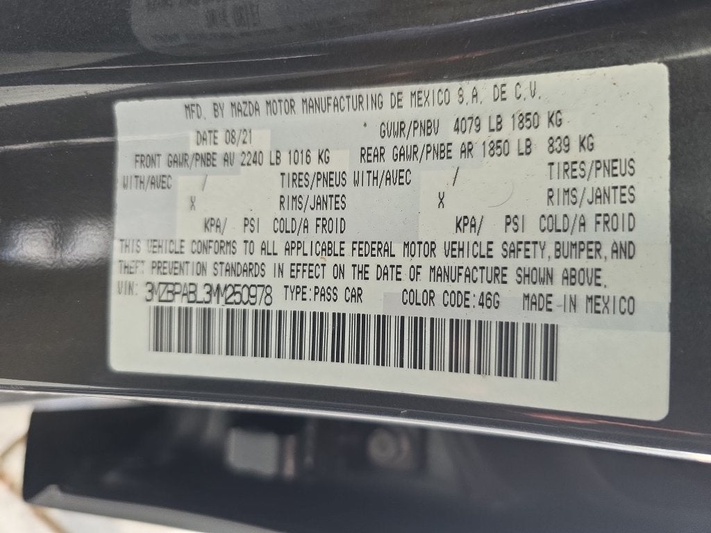 2021 Mazda Mazda3 Sedan Select
