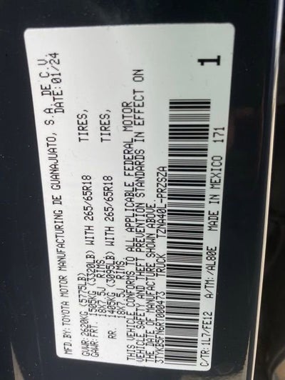 2024 Toyota Tacoma 2WD SR5