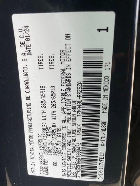 2024 Toyota Tacoma 2WD SR5