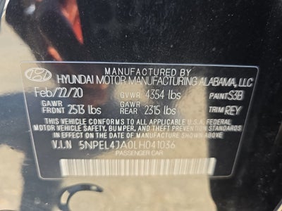 2020 Hyundai Sonata SEL