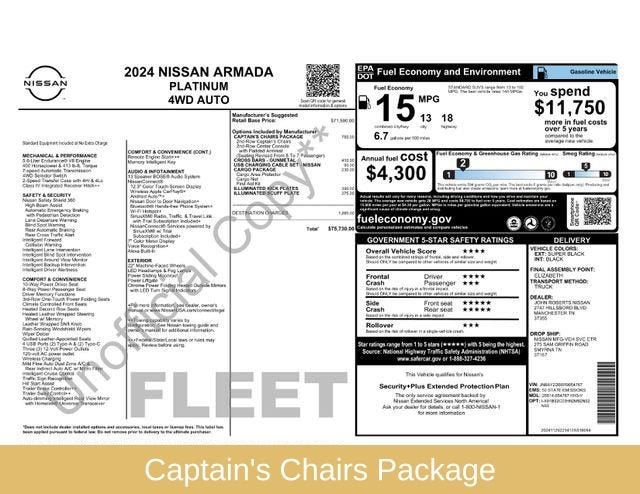 2024 Nissan Armada Platinum