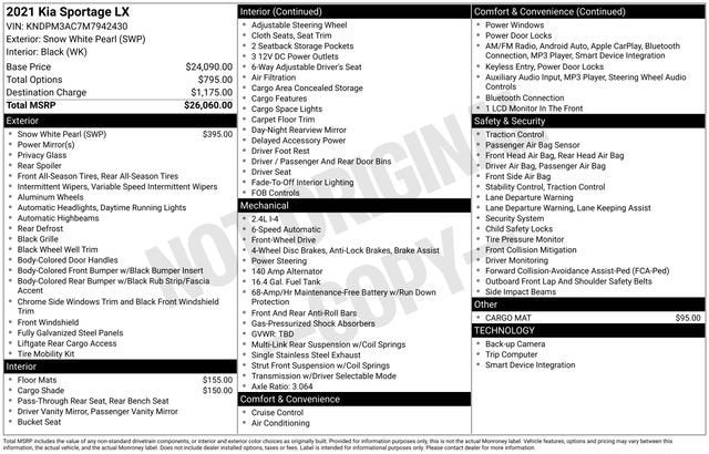 2021 Kia Sportage LX