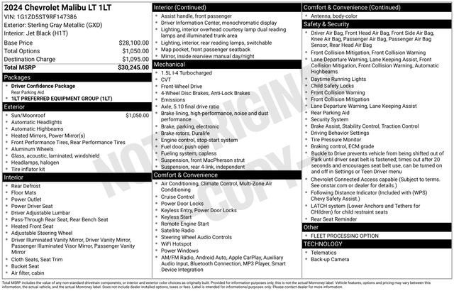 2024 Chevrolet Malibu 1LT