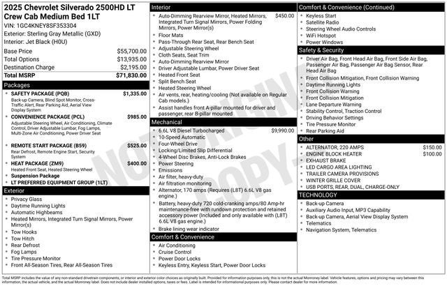 2025 Chevrolet Silverado 2500 HD LT