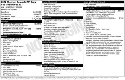 2022 Chevrolet Colorado 4WD Z71