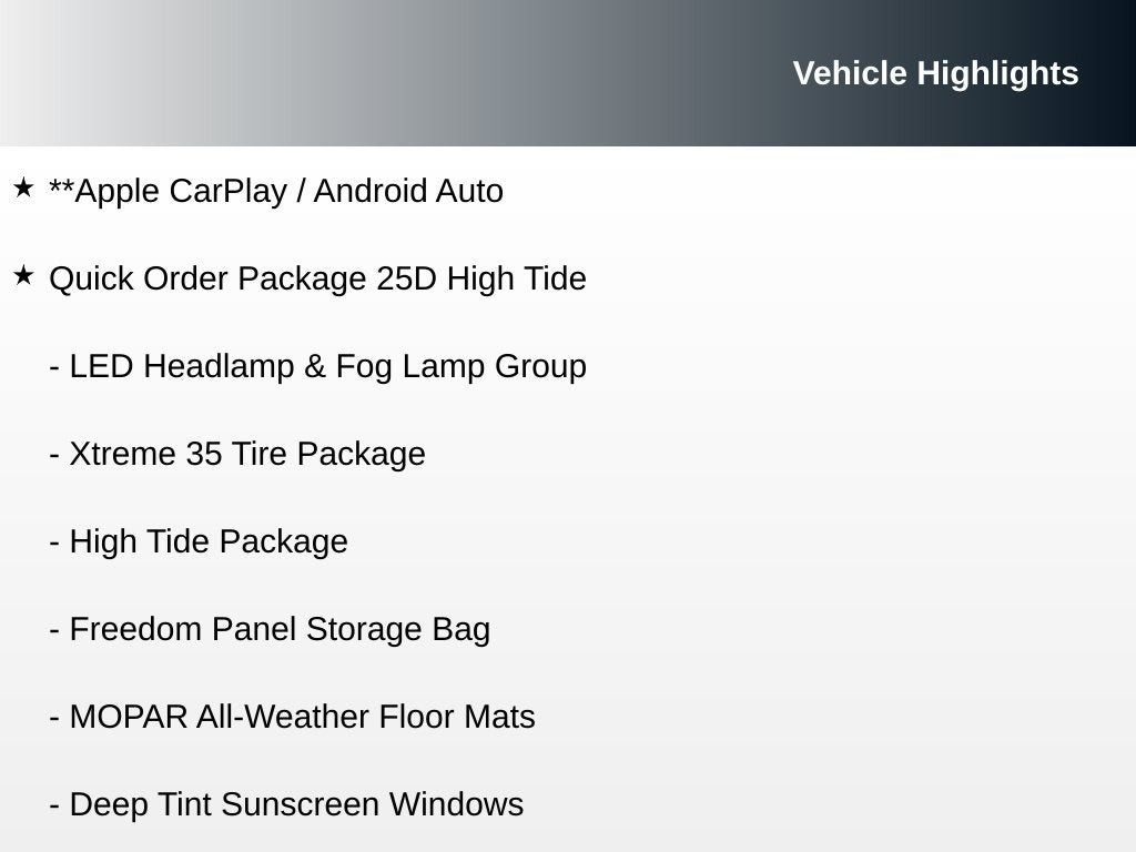 2023 Jeep Wrangler High Tide
