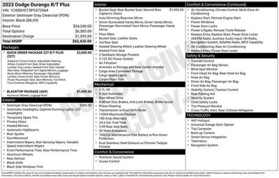 2023 Dodge Durango R/T Plus