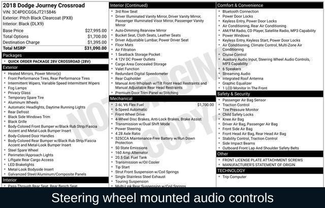 2018 Dodge Journey Crossroad