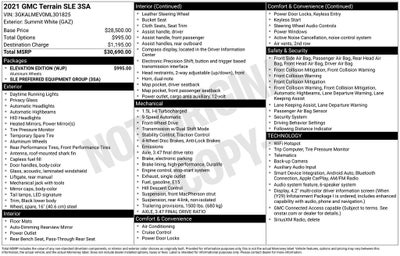 2021 GMC Terrain SLE