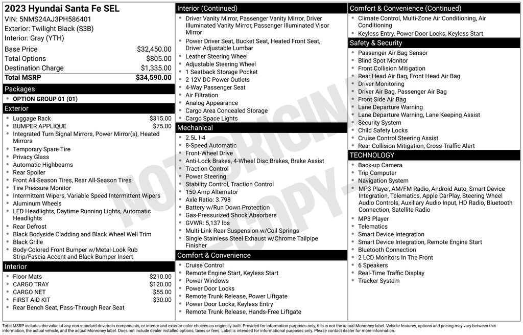 2023 Hyundai Santa Fe SEL