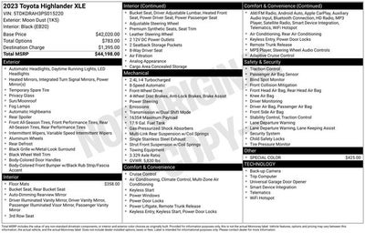 2023 Toyota Highlander XLE