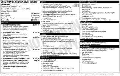 2026 BMW X5 sDrive40i