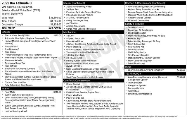 2022 Kia Telluride S