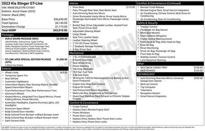 2023 Kia Stinger GT-Line