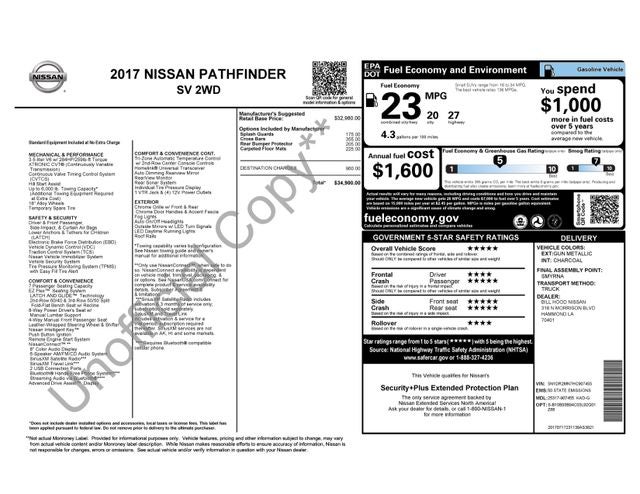 2017 Nissan Pathfinder SV