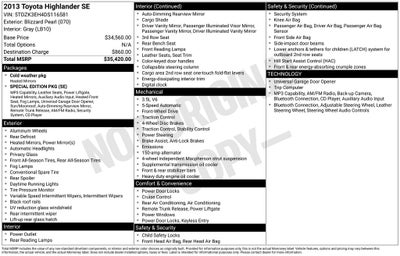 2013 Toyota Highlander SE