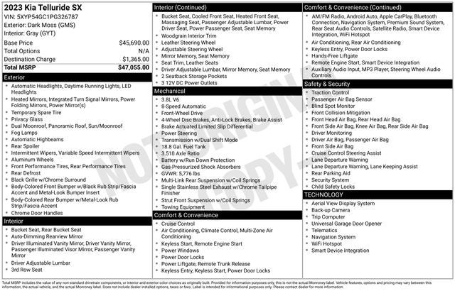 2023 Kia Telluride SX