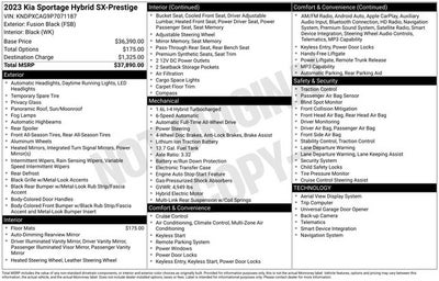 2023 Kia Sportage Hybrid SX-Prestige
