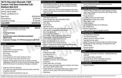 2019 Chevrolet Silverado 1500 Custom Trail Boss