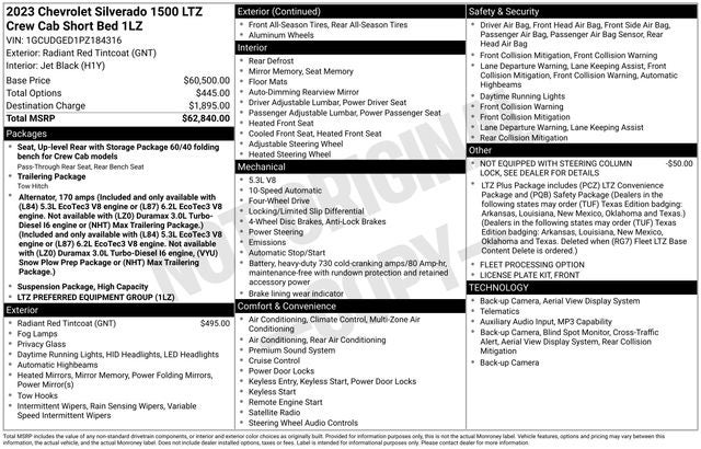 2023 Chevrolet Silverado 1500 LTZ