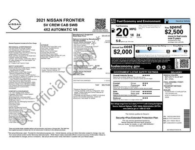 2021 Nissan Frontier SV