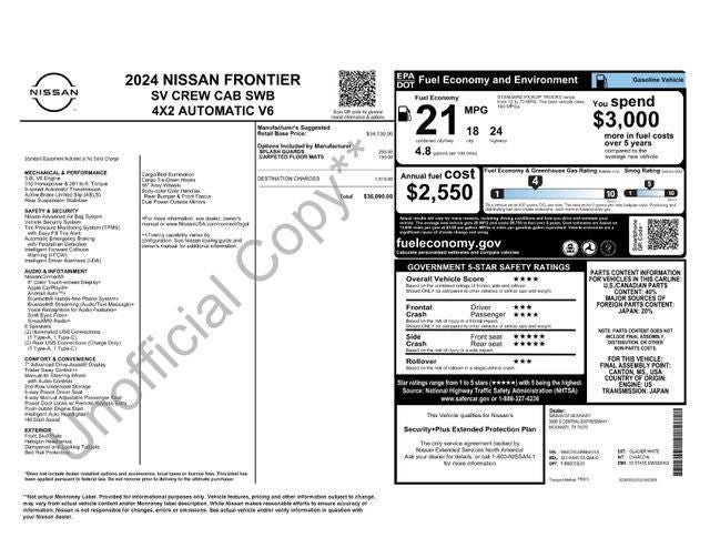 2024 Nissan Frontier SV