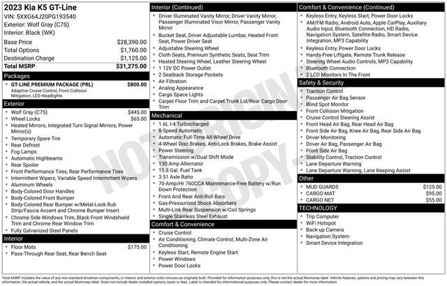 2023 Kia K5 GT-Line