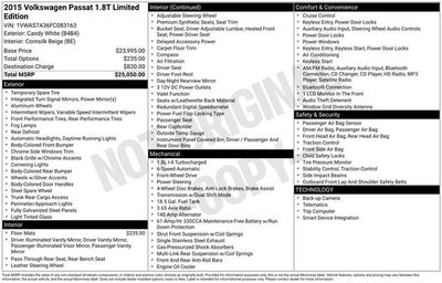 2015 Volkswagen Passat Base