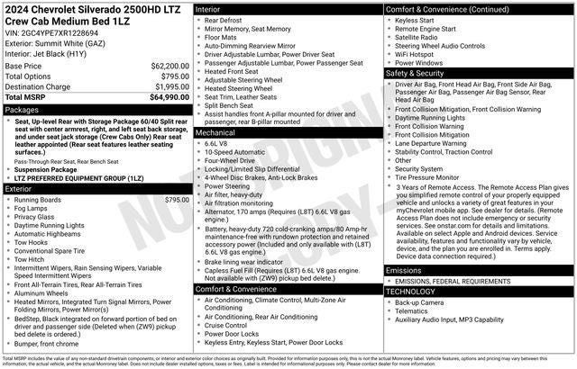 2024 Chevrolet Silverado 2500HD LTZ