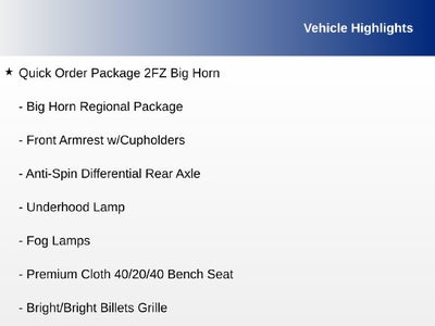 2016 RAM 2500 Big Horn