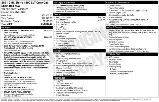 2021 GMC Sierra 1500 SLT