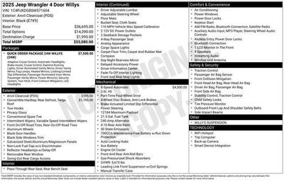 2025 Jeep Wrangler 4-Door Willys 4x4