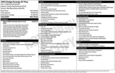 2023 Dodge Durango GT Plus RWD