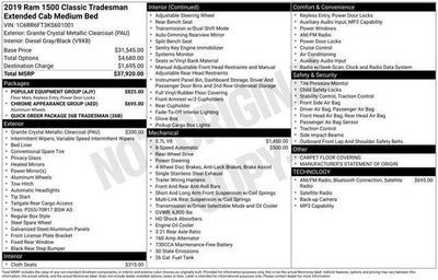 2019 RAM 1500 Classic Tradesman Quad Cab 4x2 6'4' Box