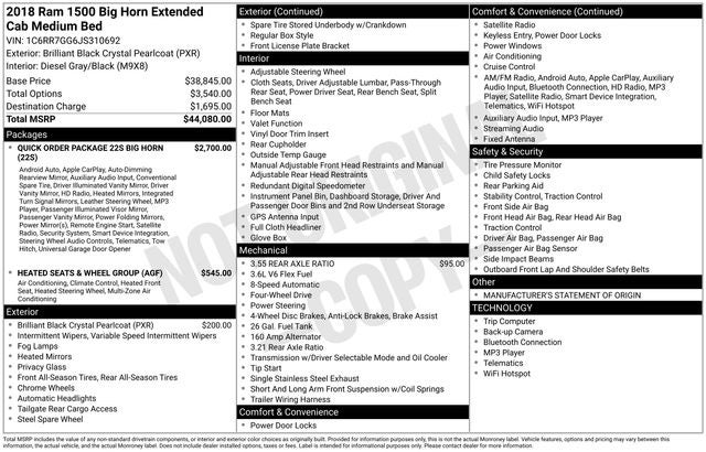 2018 RAM 1500 Big Horn