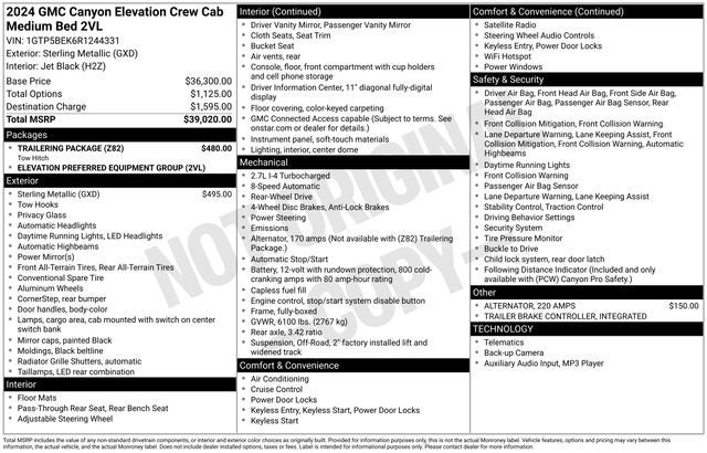 2024 GMC Canyon 2WD Elevation