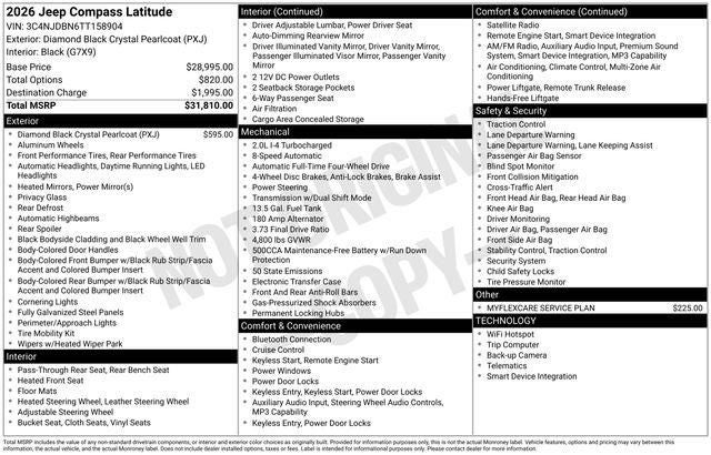 2026 Jeep Compass Latitude