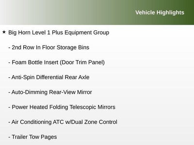 2025 RAM 2500 Big Horn Crew Cab 4x4 6'4' Box