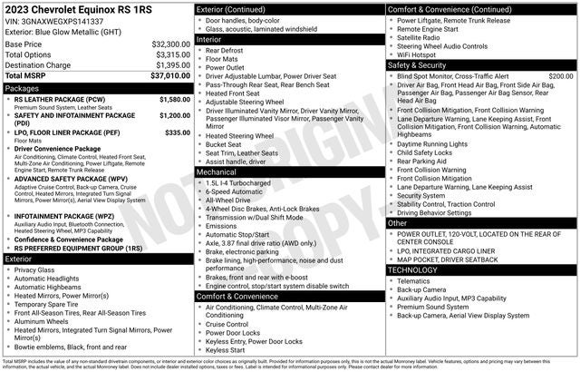 2023 Chevrolet Equinox AWD RS