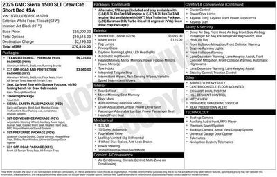 2025 GMC Sierra 1500 4WD Crew Cab Short Box SLT